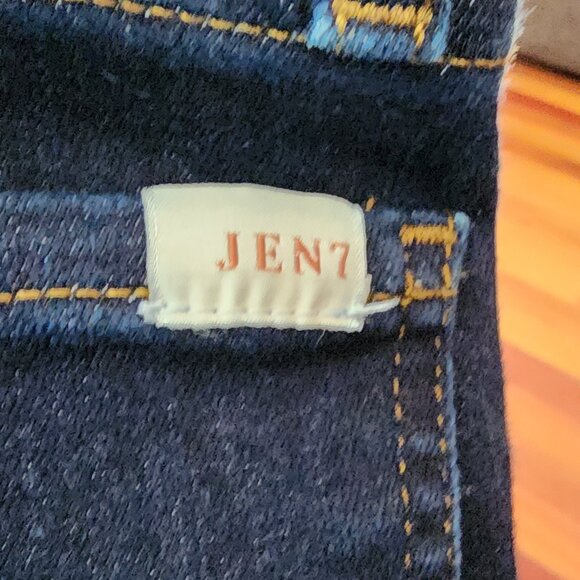 7 For All Mankind "JEN7" Dark Wash Ankle Skinny Jeans Size 4 - Picture 16 of 16